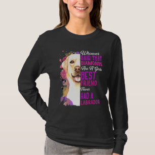Labradors zijn een meisje met de beste vriendschap t-shirt