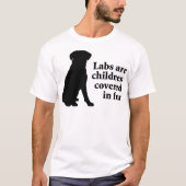 Labradors zijn vier kinderen t-shirt (Voorkant)