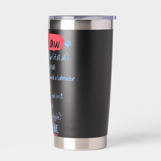 LabraLaw Funny Labrador Idee Lab liefhebber Geïsoleerde Drinkbeker (Links)