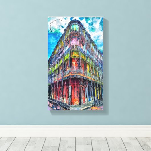 LaBranche House Canvas afdrukken (Insitu (Houten vloer))