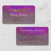 Labreche Scissor Elegant Haarstylist Visitekaartje (Voorkant / Achterkant)