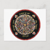 Labrynth-"Liefde is het hart van alle dingen echt" Briefkaart (Voorkant)