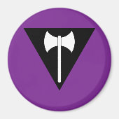 Labrys Lesbian Flag Magneet (Voorkant)