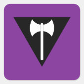 Labrys Lesbian Flag  Vierkante Sticker (Voorkant)
