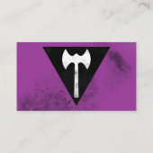 Labrys Lesbian Flag Visitekaartje (Achterkant)