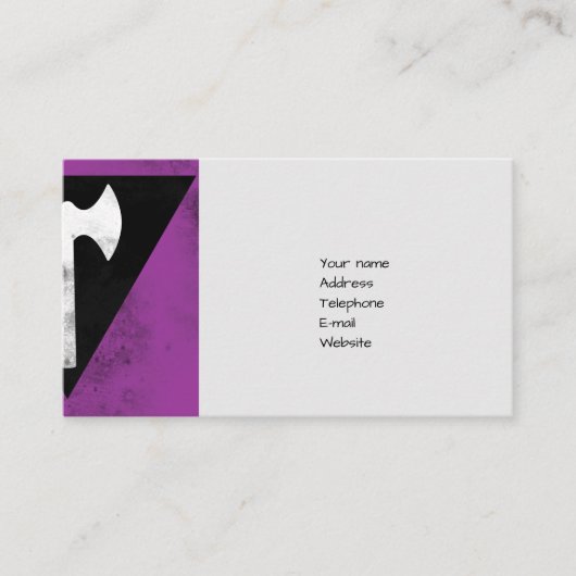 Labrys Lesbian Flag Visitekaartje (Voorkant)