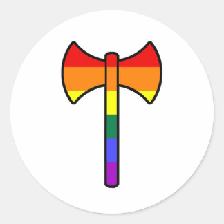 Labrys Ronde Sticker