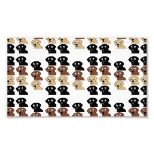 labs 3 kleurenkop cartoon foto afdruk