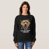 Labs halen geweldige Labrador Retriever Humor op Trui (Voorkant volledig)