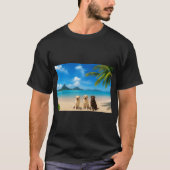 Labs on tropical island t-shirt (Voorkant)