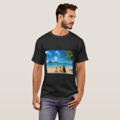 Labs op tropisch eiland t-shirt (Voorkant volledig)