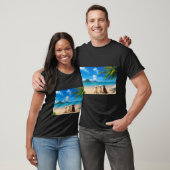 Labs op tropisch eiland t-shirt (Unisex)
