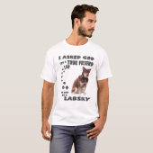 Labsky Quote mam, Siberian Retriever Dad Print, Hu T-shirt (Voorkant volledig)