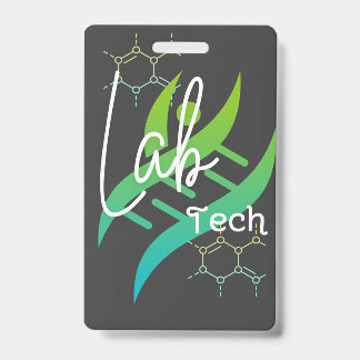 Labtechnicus Naam Badge
