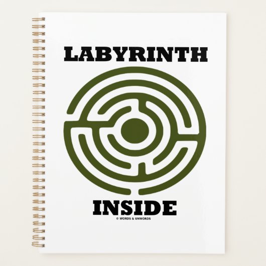Labyrint Binnen Psyche Psychologische Humor Planner (Voorkant)