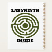 Labyrint Binnen Psyche Psychologische Humor Planner (Achterkant)