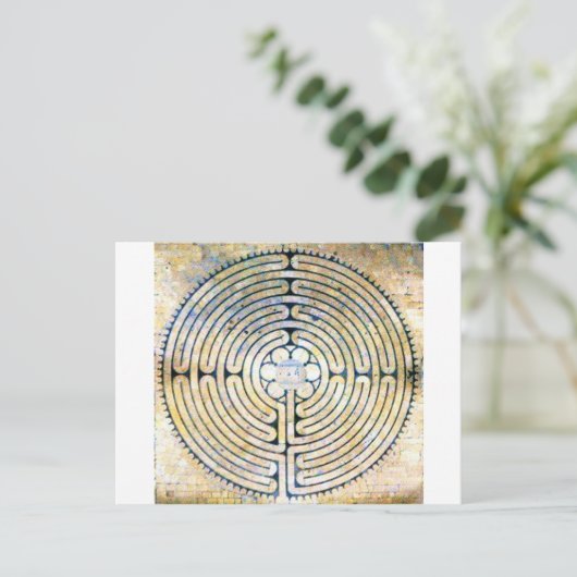 labyrint briefkaart (Staand voorkant)