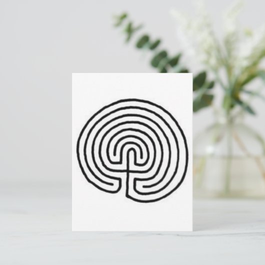 labyrint briefkaart (Staand voorkant)