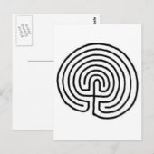 labyrint briefkaart (Voorkant / Achterkant)