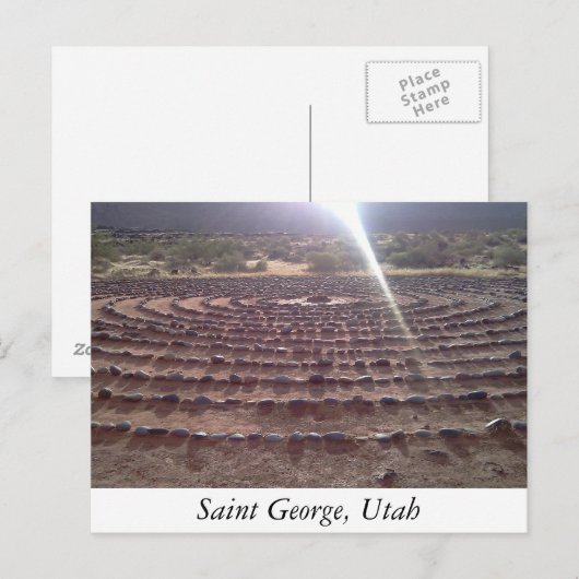 labyrint briefkaart (Voorkant / Achterkant)