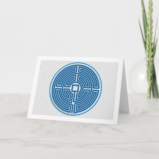 labyrint echo 11 krings Chinese arduinsteen Kaart (Voorkant)