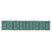 Labyrint Futuristisch Abstract Geometrisch Patroon Medium Tafelloper (Horizontaal)