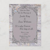 Labyrint Het is alleen voor altijd bruiloft Bewaar Aankondigingskaart (Voorkant)