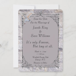 Labyrint Het is alleen voor altijd bruiloft Bewaar Save The Date