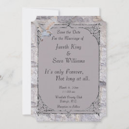 Labyrint Het is alleen voor altijd bruiloft Bewaar Save The Date