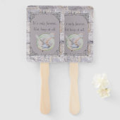 Labyrint: het is de enige eeuwige bruiloftsuil handwaaier (Voorkant en achterkant)