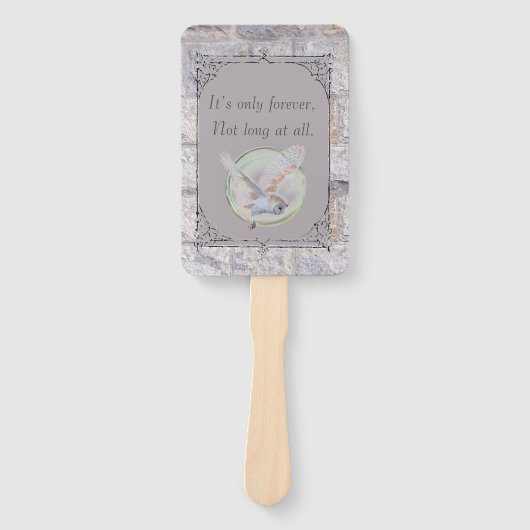 Labyrint: het is de enige eeuwige bruiloftsuil handwaaier (Voorkant)