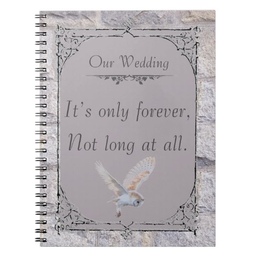 Labyrint: het is de enige eeuwige bruiloftsuil notitieboek (Voorkant)