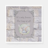 Labyrint: het is de enige eeuwige bruiloftsuil servet (Voorkant)