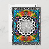 labyrint, het pad van de minste weerstand briefkaart (Voorkant / Achterkant)