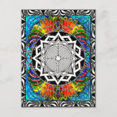 labyrint, het pad van de minste weerstand briefkaart (Voorkant)