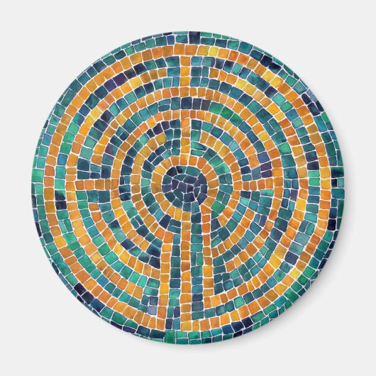 LABYRINT II ronde magneet (Voorkant)