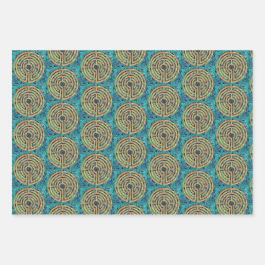 LABYRINT II Vlak Blad Verpakkend Document Inpakpapier Vel (Voorkant)