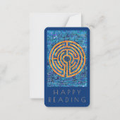 LABYRINT IV Bladwijzer - 3.5x2 Kaart + Tekst Notitiekaartje (Achterkant)