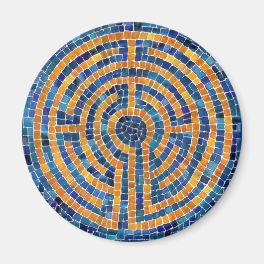 LABYRINT IV ronde magneet (Voorkant)