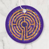 LABYRINT MOZAÏEK 2" Ronde garen Labels (Achterkant)