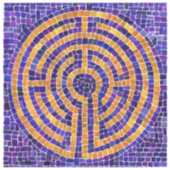 LABYRINT MOZAÏEK 2x2 Vinyl Sticker (Voorkant)