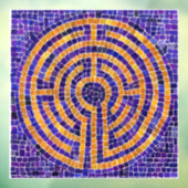 LABYRINT MOZAÏEK 30x30 cm Raamsticker (Vel 3)