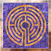 LABYRINT MOZAÏEK 30x30 cm Raamsticker (Vel 2)