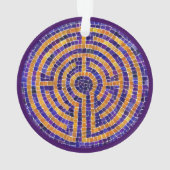 LABYRINT MOZAÏEK Acryl Cirkel Ornament (achterkant)