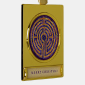 LABYRINT MOZAÏEK Banner Ornament Verguld Banner Ornament (Rechts)