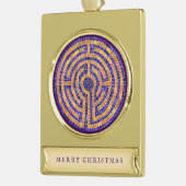 LABYRINT MOZAÏEK Banner Ornament Verguld Banner Ornament (Links)