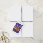 LABYRINT MOZAÏEK Cadeaubijslabjes - Wit Cadeaulabel (Met Touw)