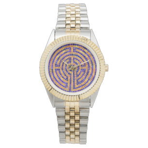 LABYRINT MOZAÏEK Tweekleurige armbandhorloge Horloge