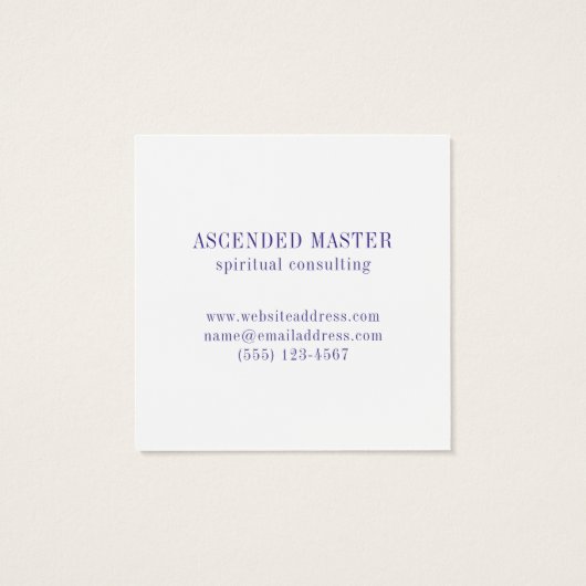 LABYRINT MOZAÏEK Vierkant Visitekaartje (Achterkant)