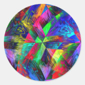 labyrint ronde sticker (Voorkant)